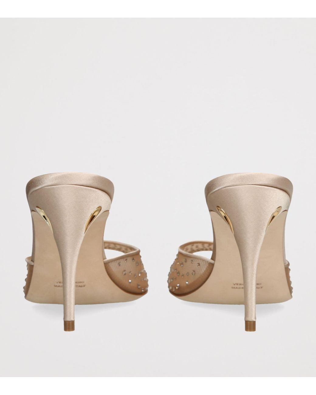 JENNIFER CHAMANDI Natural Embellished Guido Mules 85