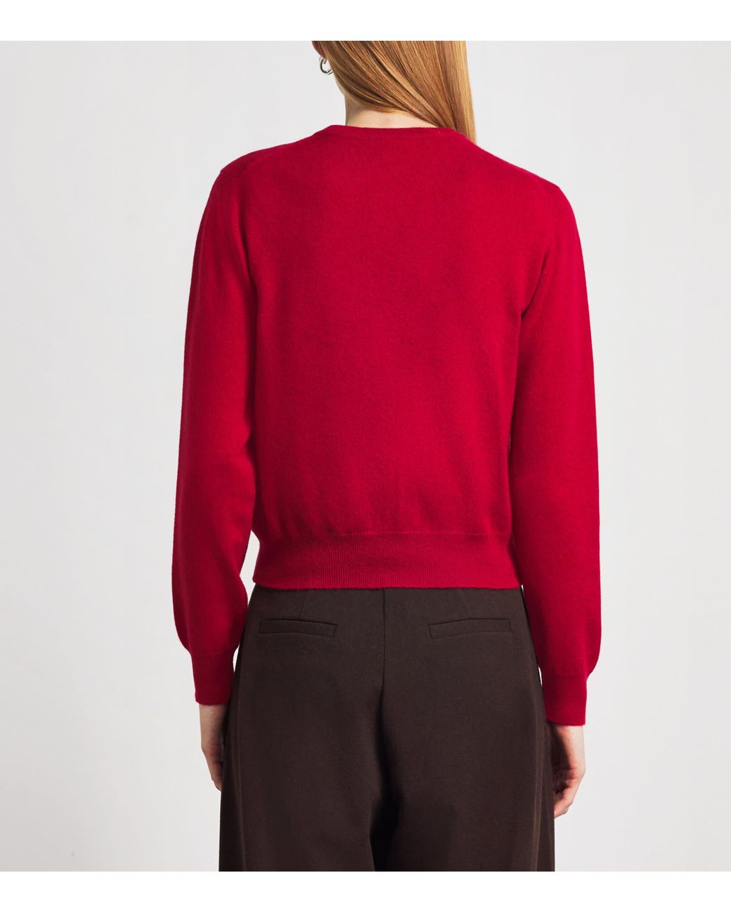 Johnstons Red Cashmere Iris Cardigan