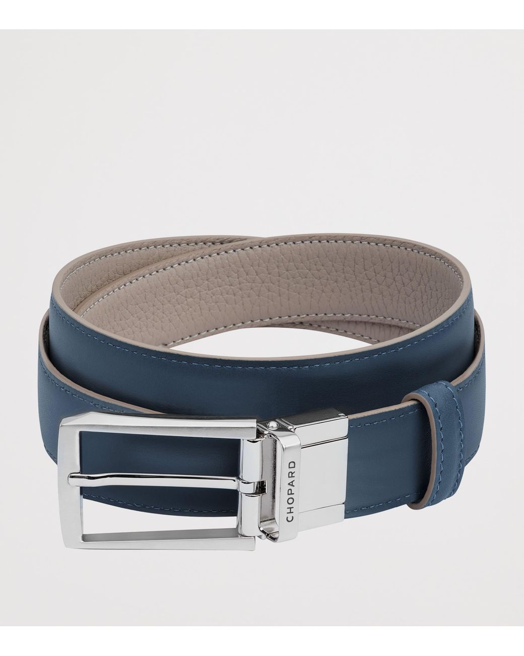 Chopard Blue Leather Reversible Belt for men