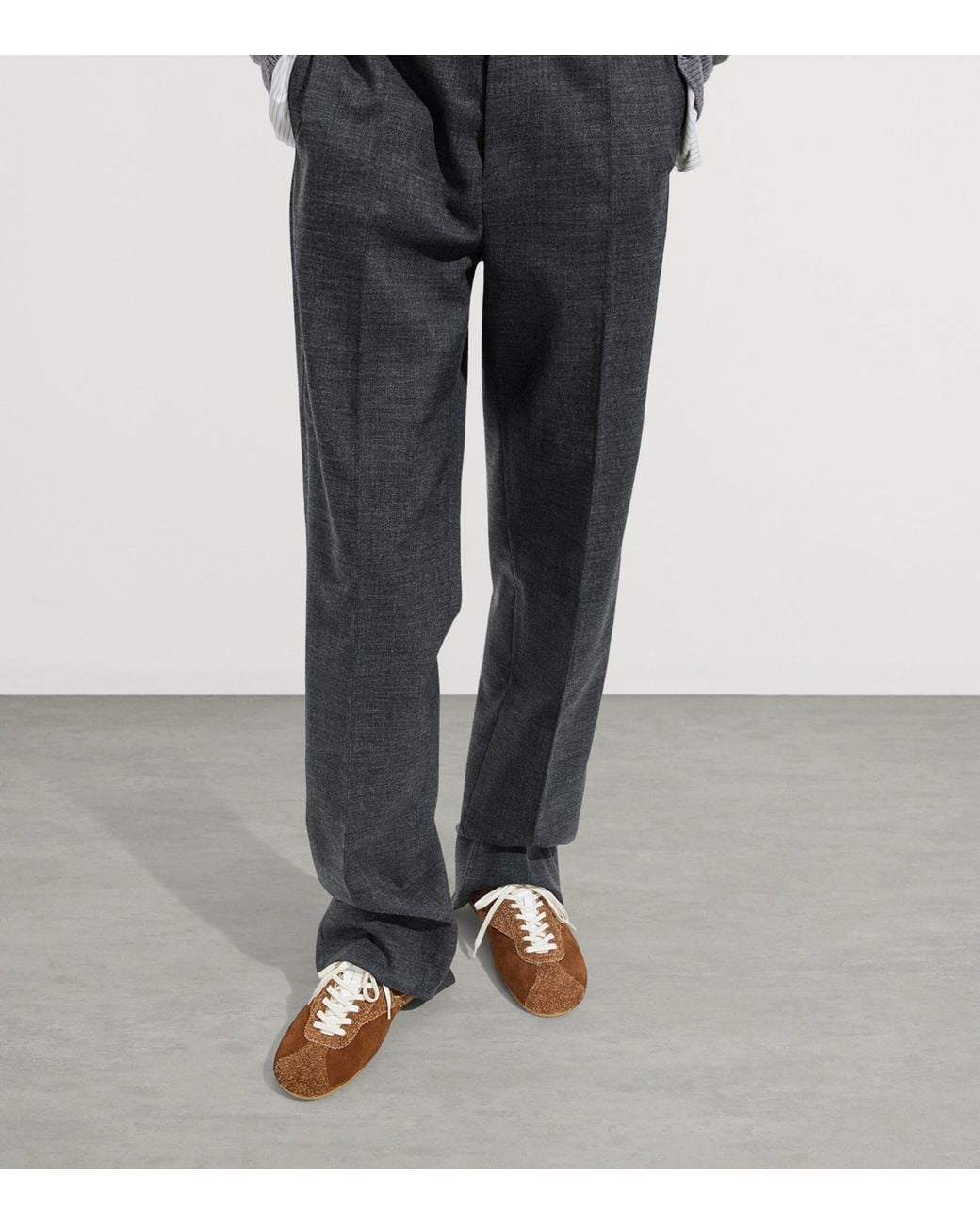 Bottega Veneta Brown Suede Shot Sneakers for men