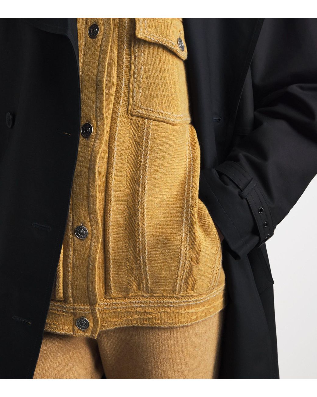 Barrie Metallic Cashmere-Cotton Oversized Jacket
