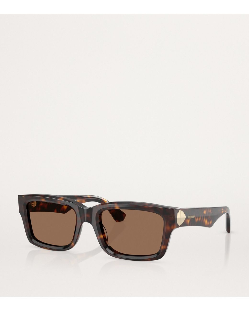 Burberry Brown Acetate Square Sunglasses