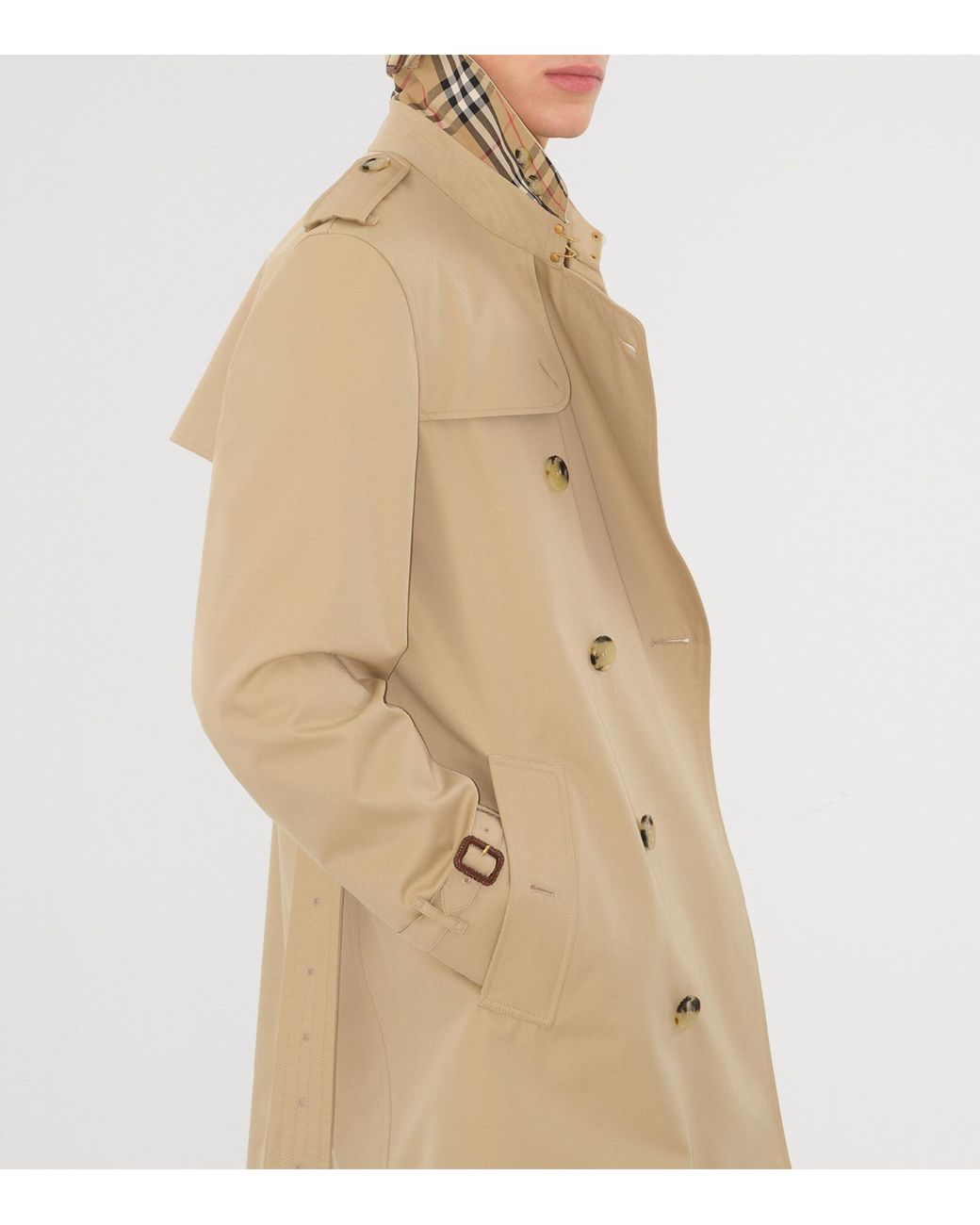 Burberry Natural Short Kensington Heritage Trench Coat for men