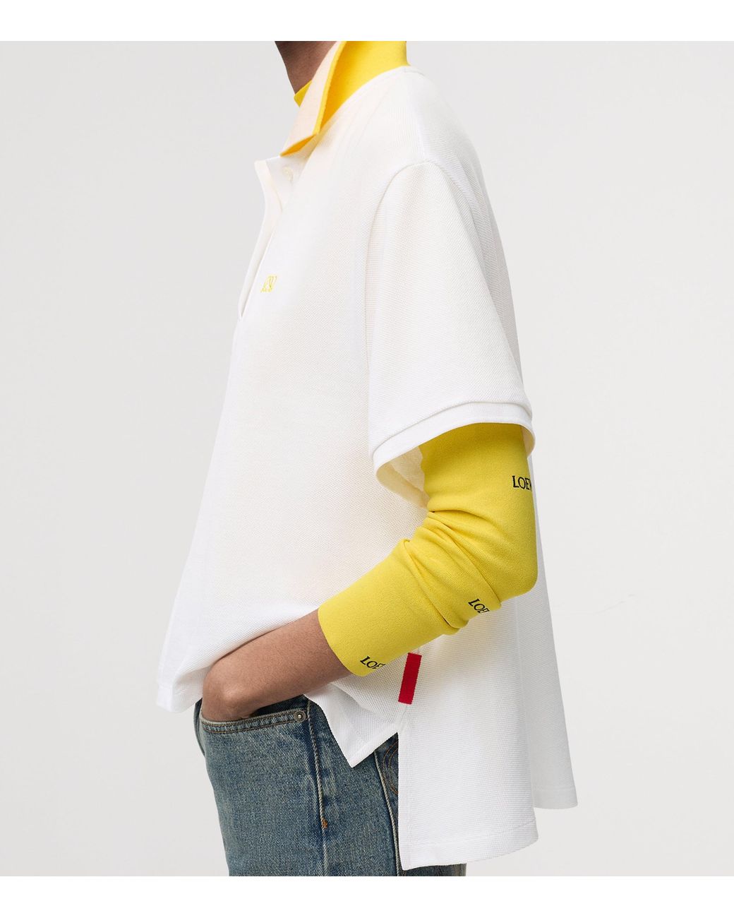Loewe White Stretch-Cotton Polo Shirt