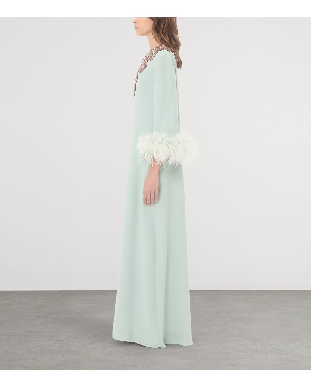 Valentino Silk Embellished Maxi Dress in Green | Lyst Valentino Silk Embellished Maxi Dress in Green | Lyst
