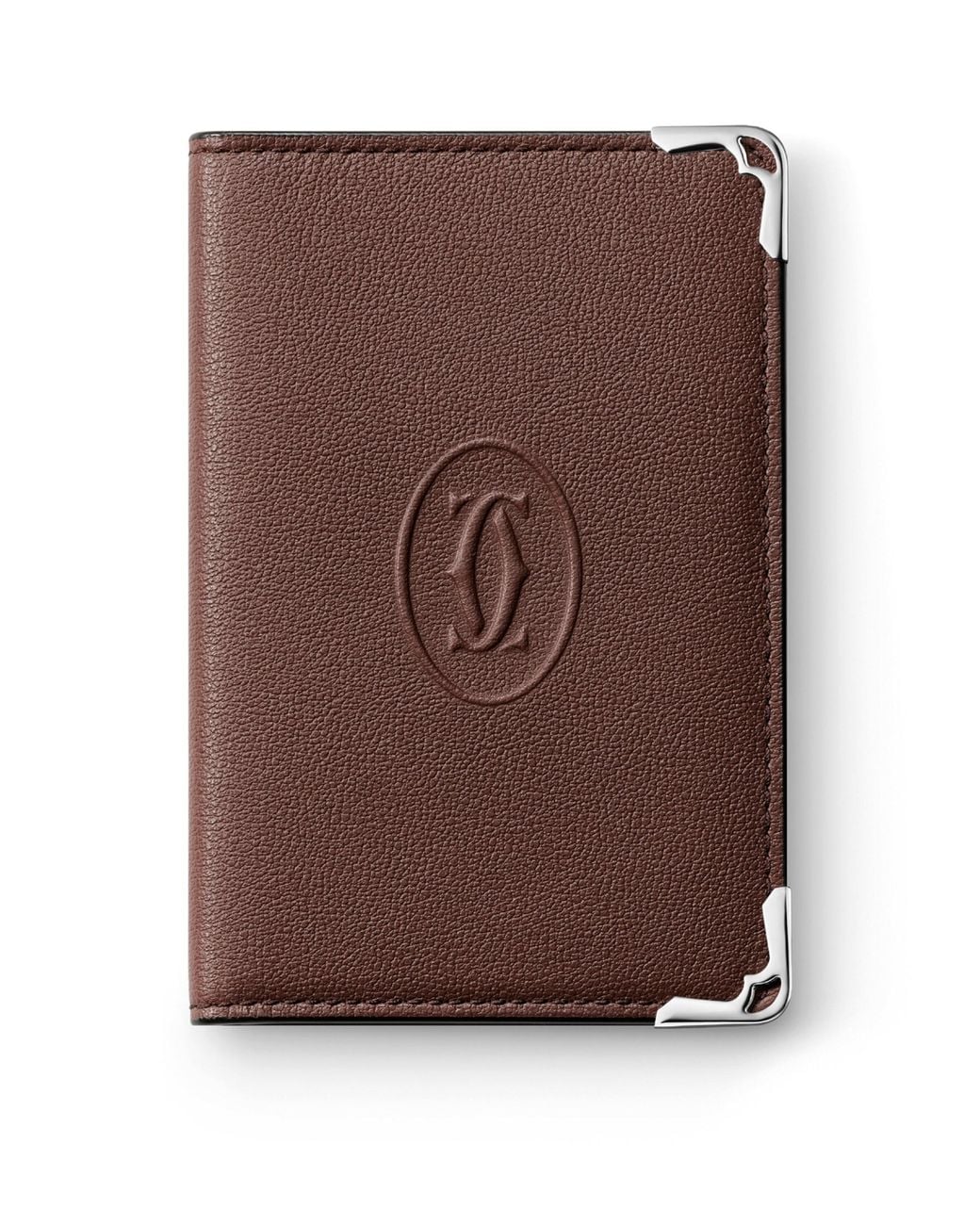 Cartier Brown Leather Must De Card Holder for men