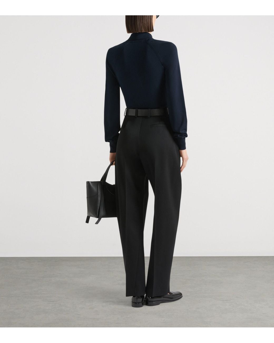 Givenchy Blue Cotton-Silk Polo Sweater