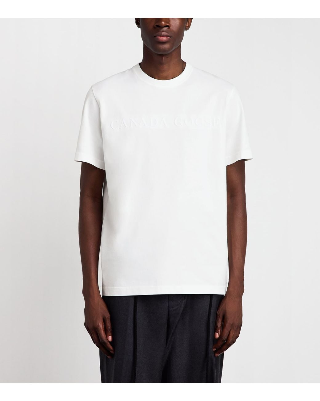 Canada Goose White Organic Cotton Vantage T-Shirt for men