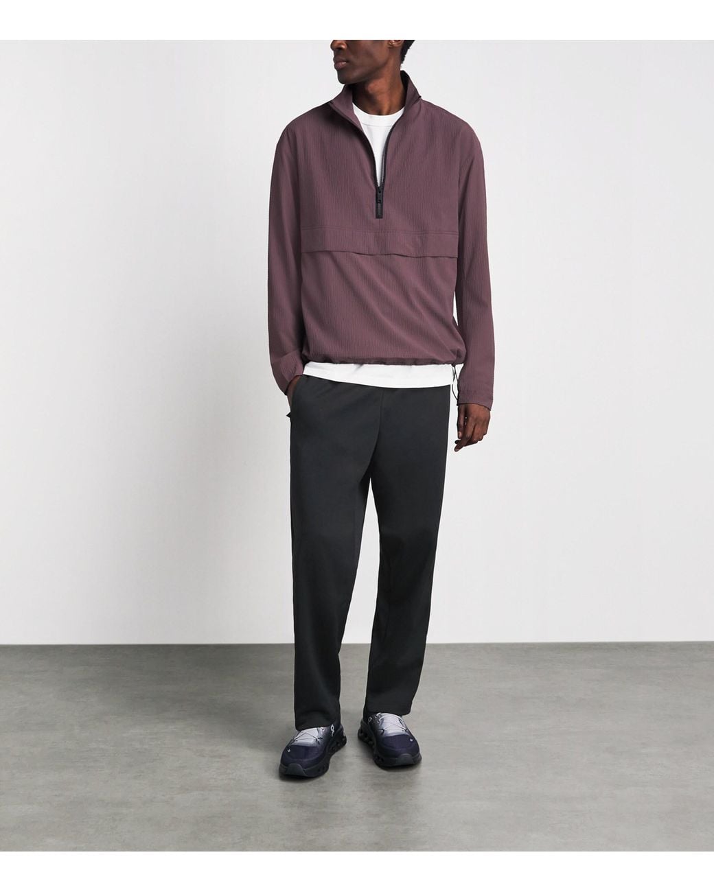 On Shoes Black Double-Knit Courtside Sweatpants for men