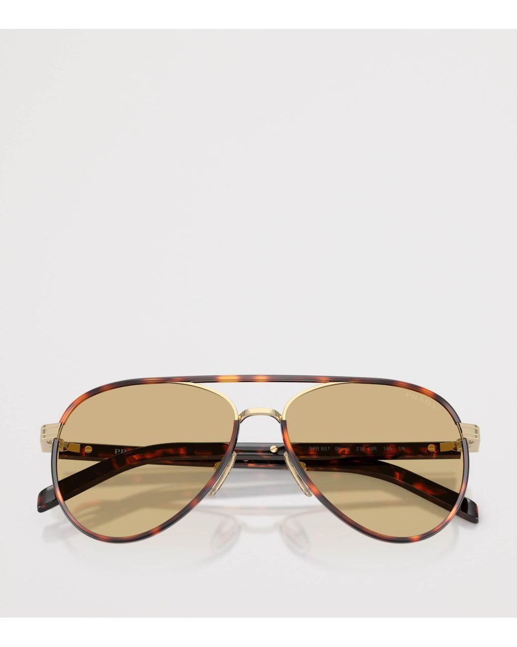 Prada Natural B57S Pilot Sunglasses