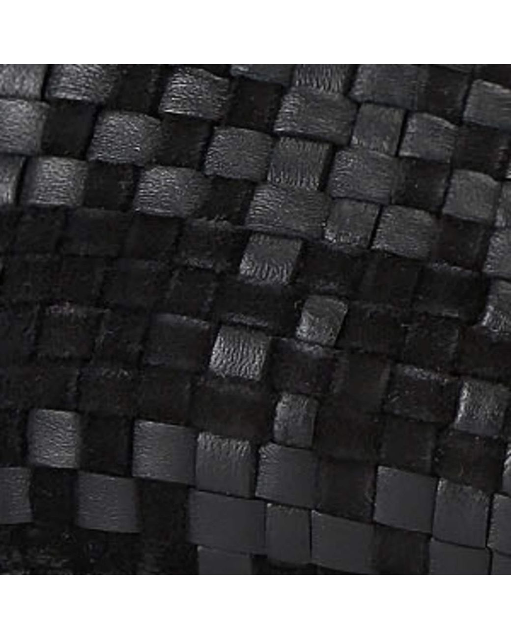 Kurt Geiger Black Leather Woven Ace Loafers