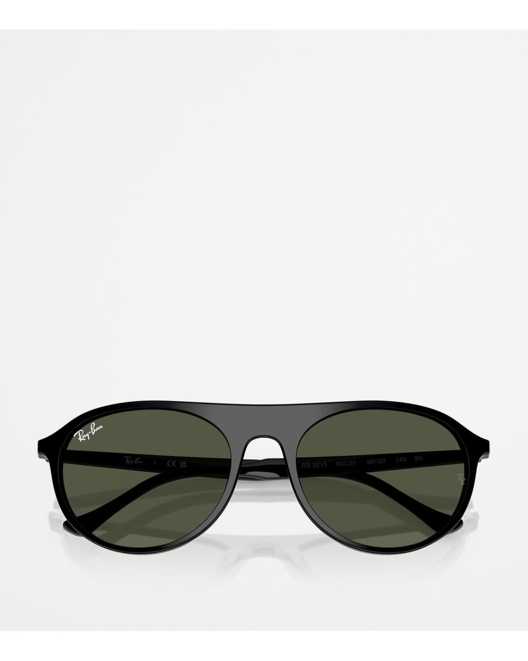 Ray-Ban Green Rb2215 Rounded Square Sunglasses