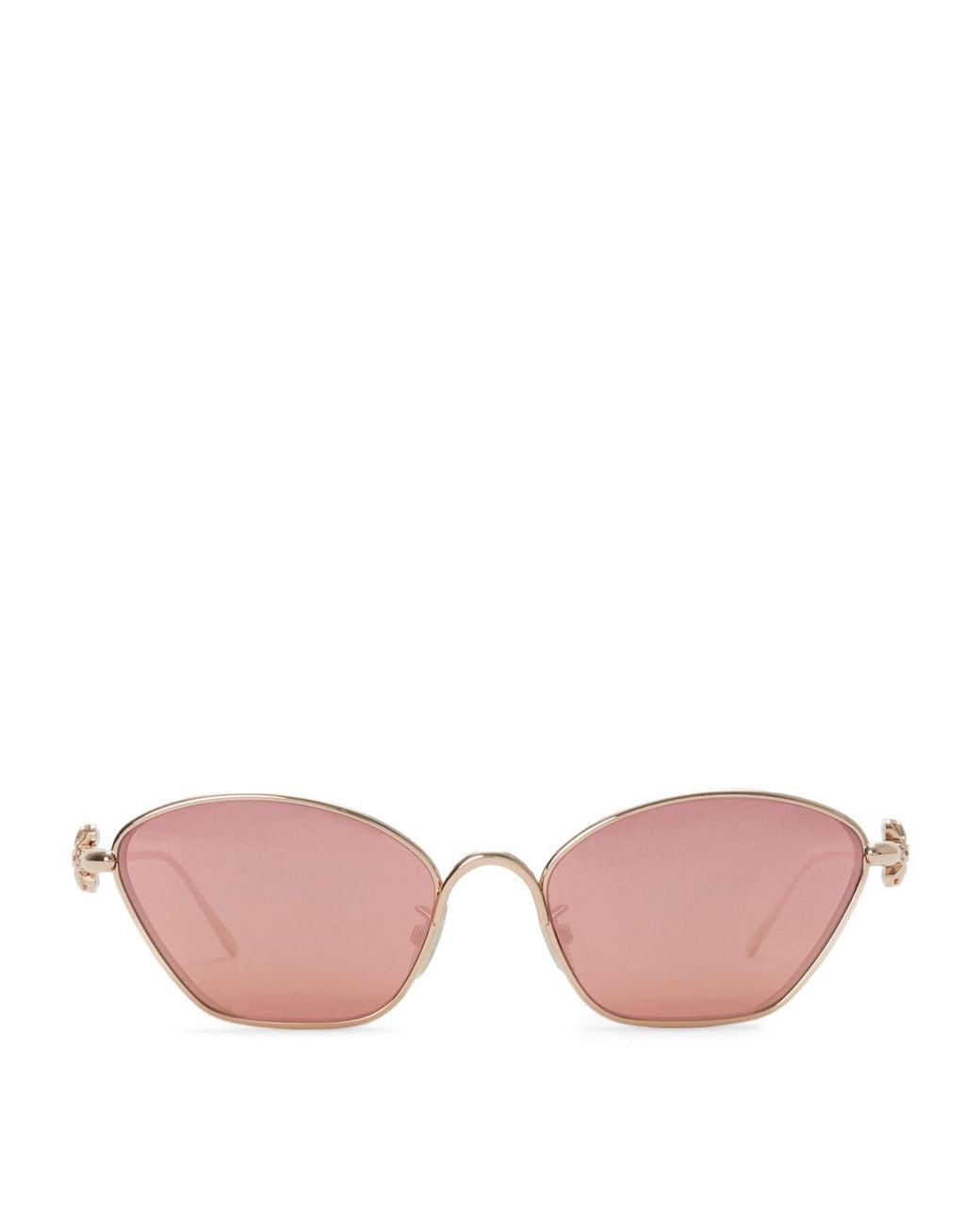 Loewe Pink Anagram Hexagonal Sunglasses