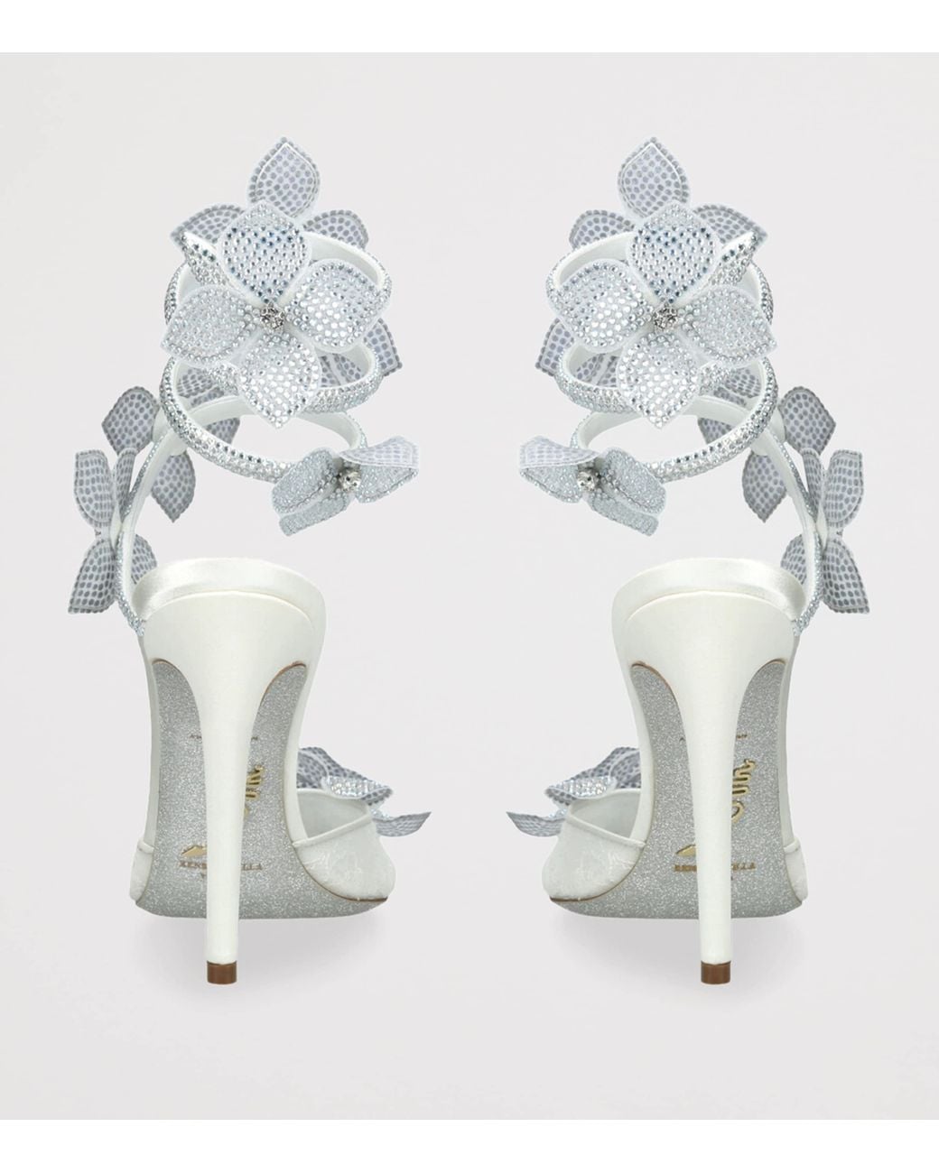 Rene Caovilla Metallic Embellished Floriane Pumps 105