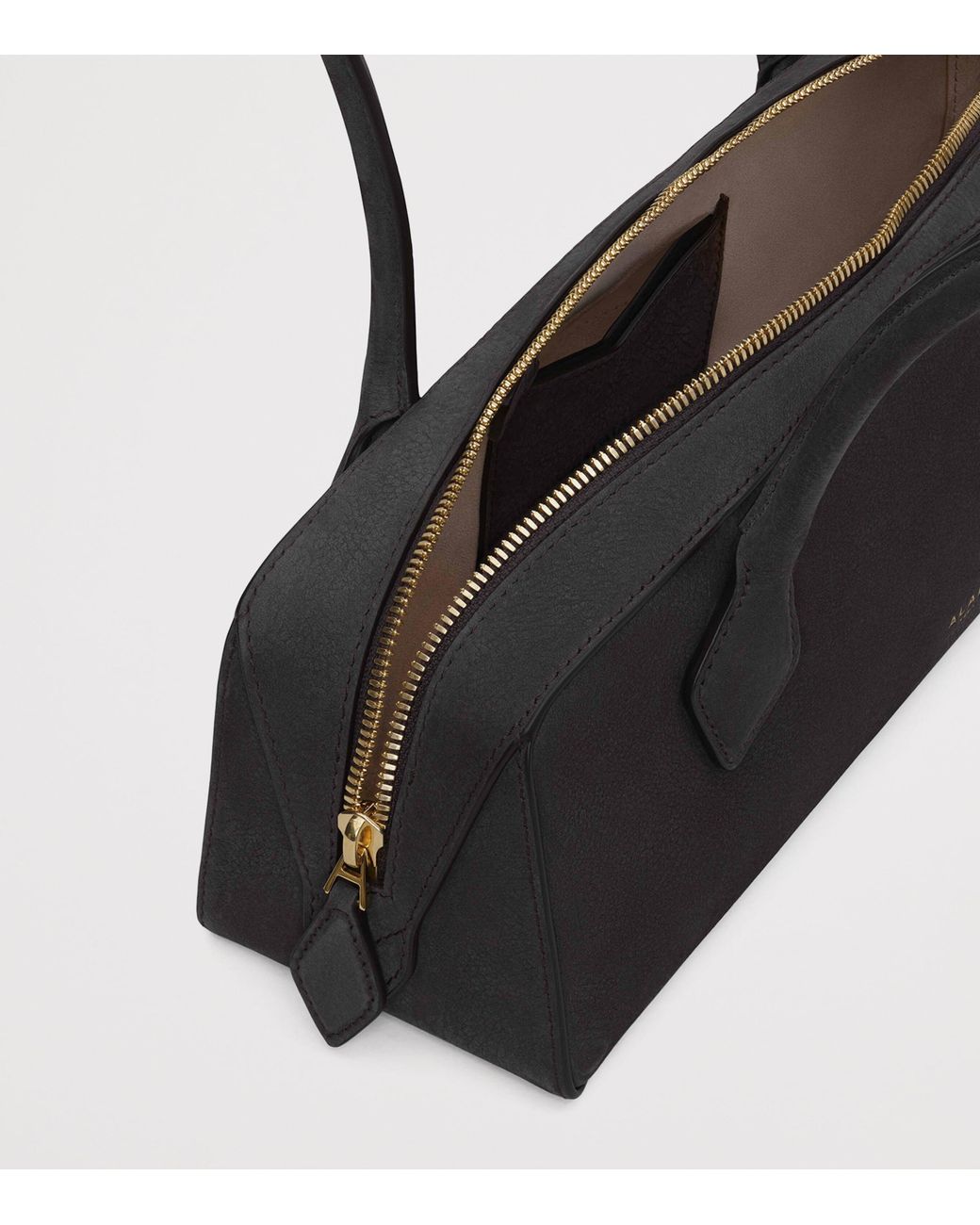 Alaïa Black Medium Suede Le Teckel Shoulder Bag