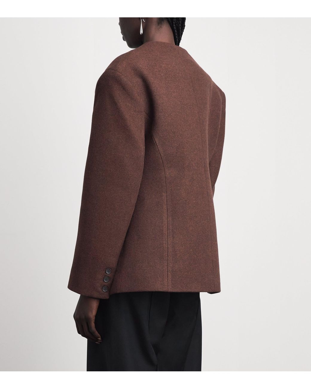 Source Unknown Brown Banton Double-Breasted Jacket