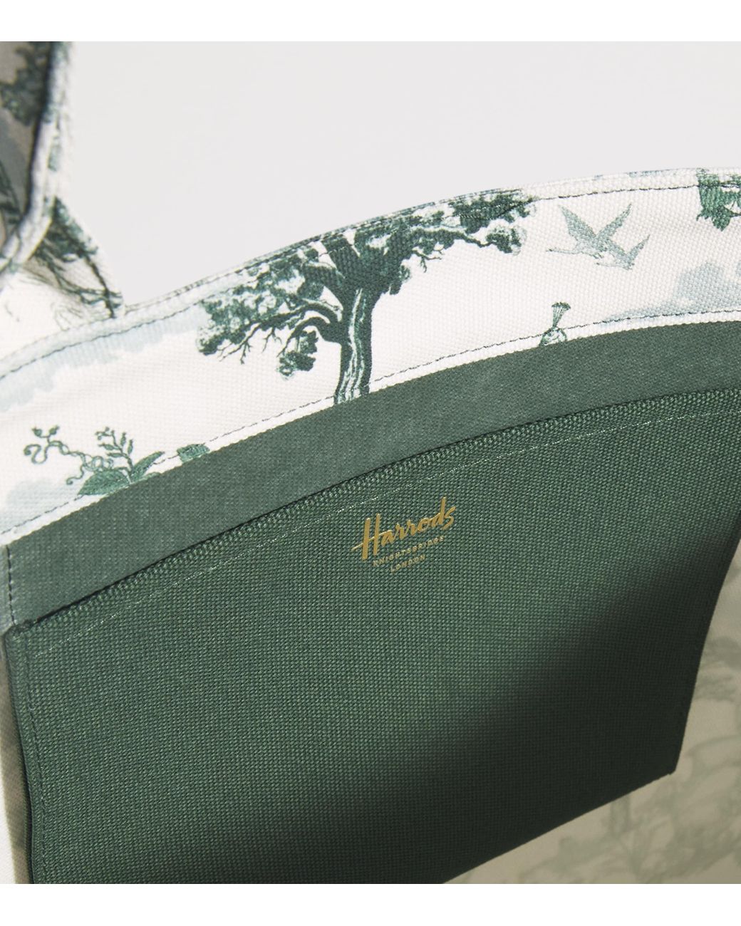 Harrods Metallic Medium Toile Tote Bag