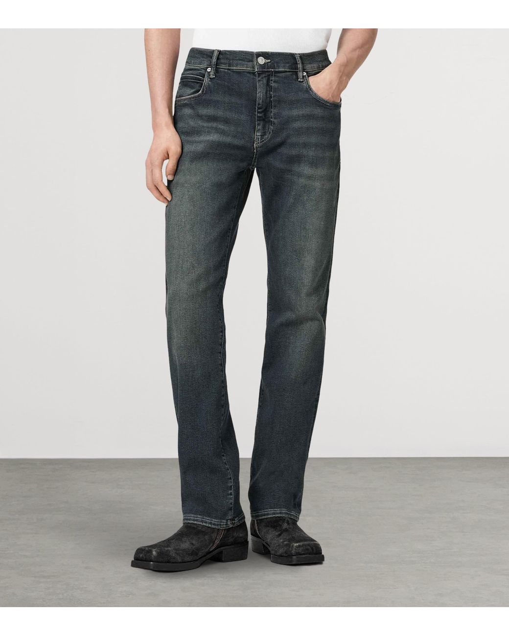 AllSaints Blue Sid Ultra Comfort Jeans for men