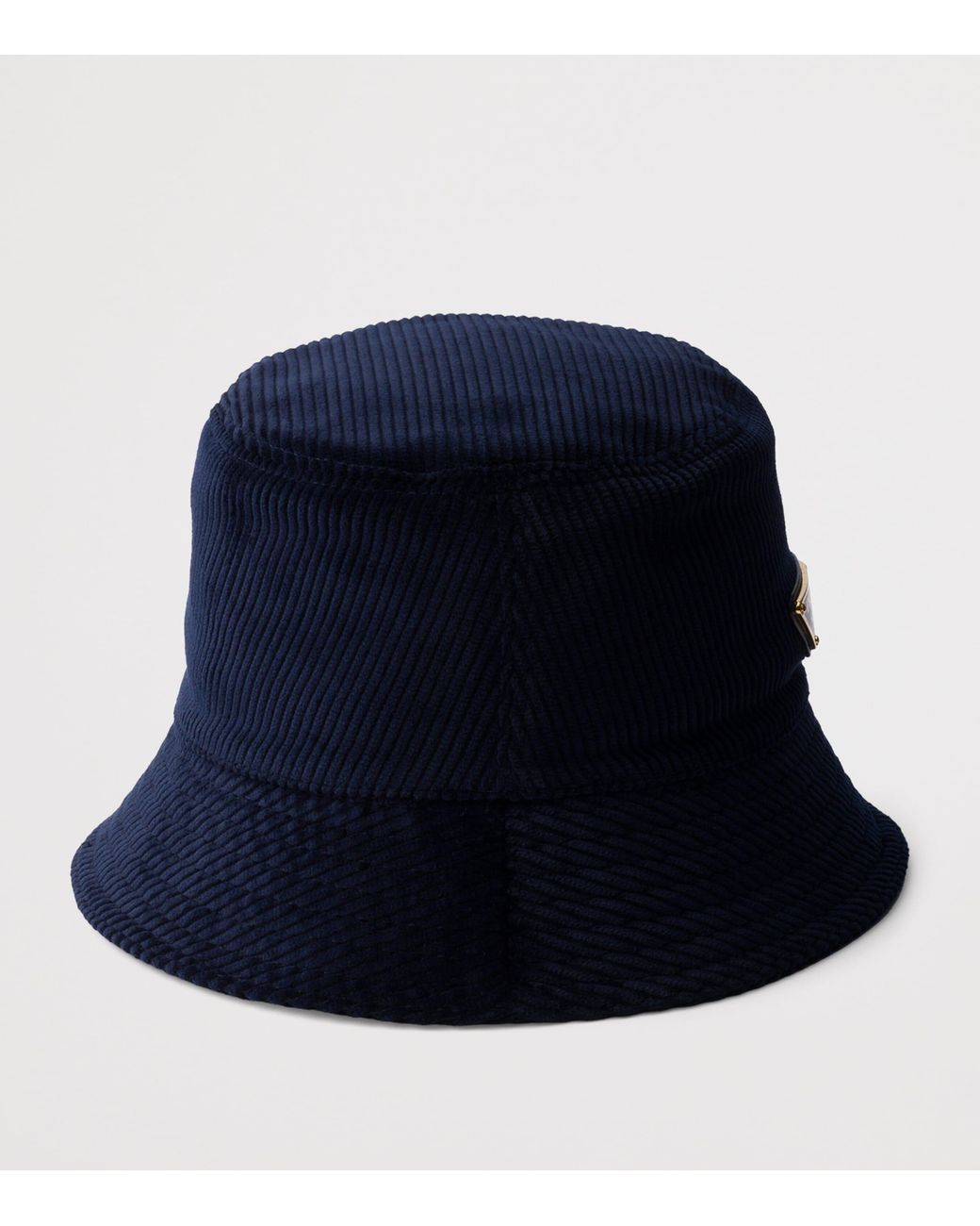 Prada Blue Corduroy Bucket Hat