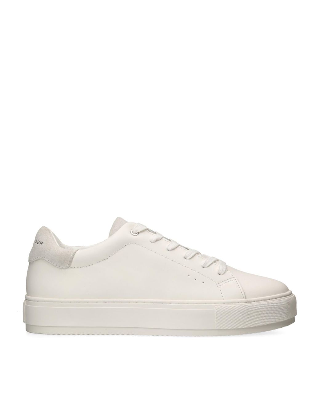 Kurt Geiger White Laney2 Foil-Logo Leather Low-Top Trainers for men
