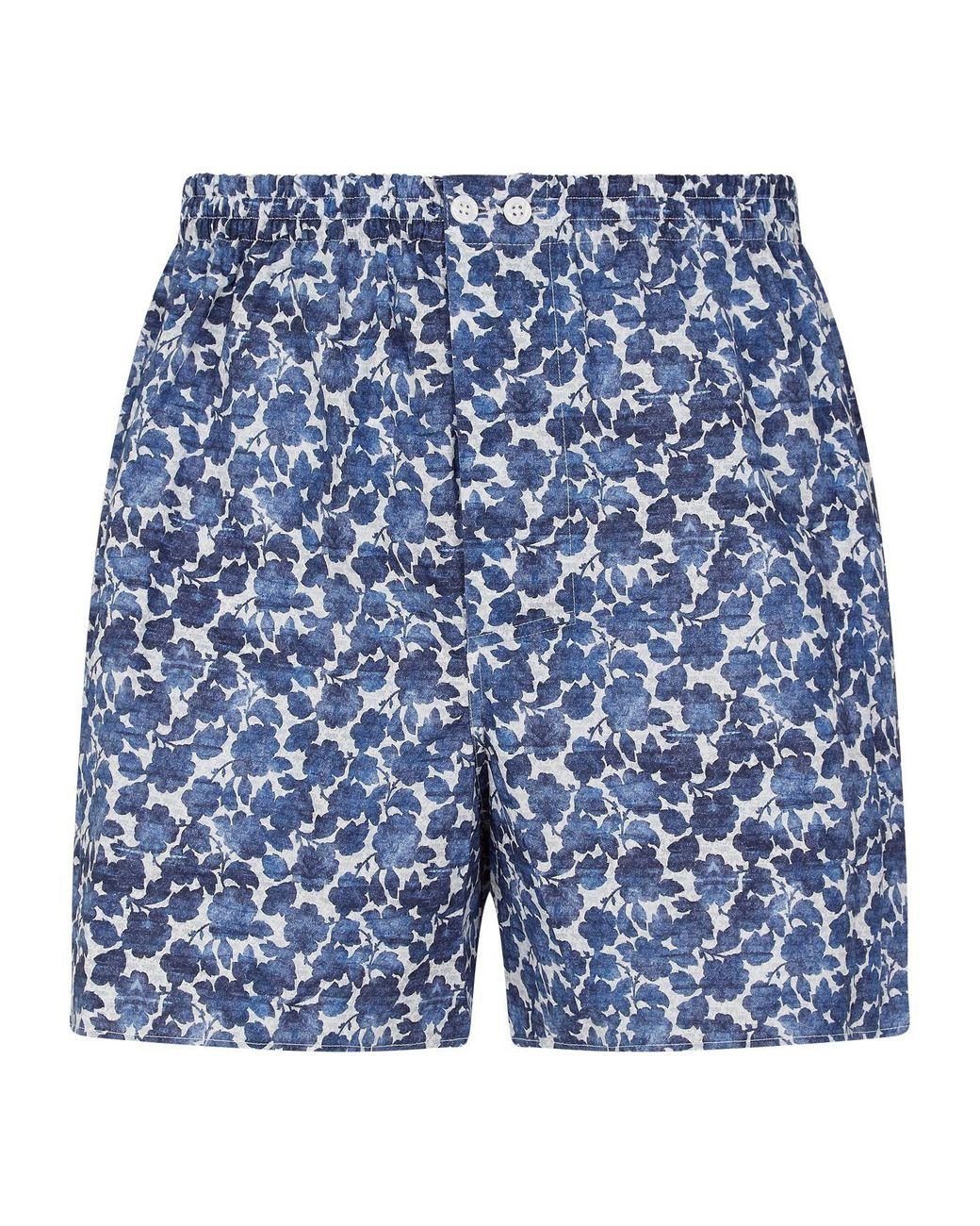 Zimmerli Mens Blue Pattern Boxers