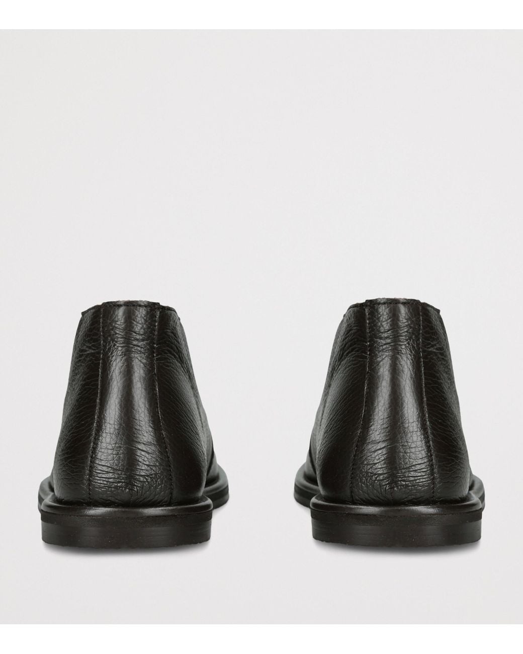 Studio Nicholson Black Grained Leather Woodrow Boots for men