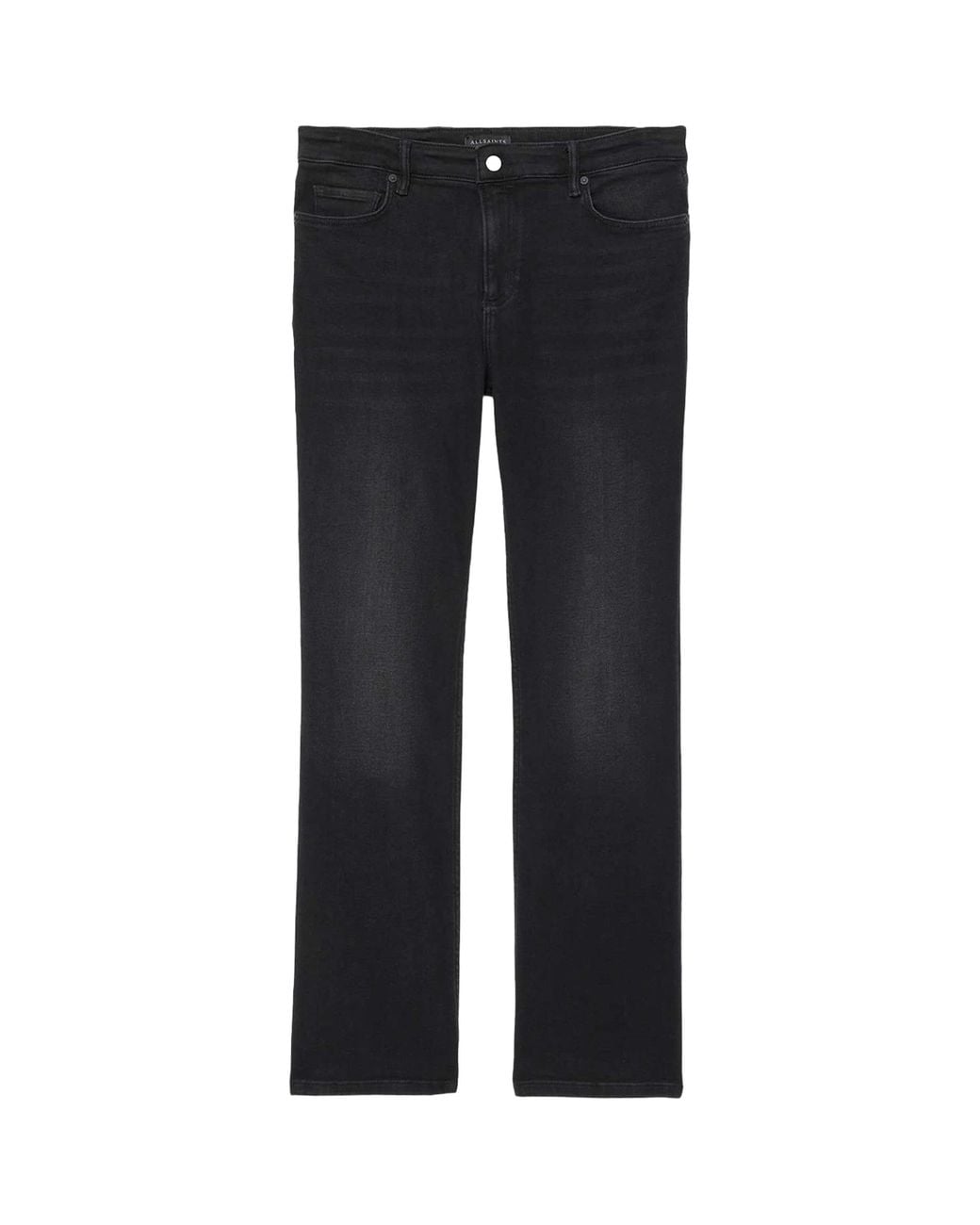 AllSaints Blue Haldan Slim Bootcut Mid-Rise Jeans
