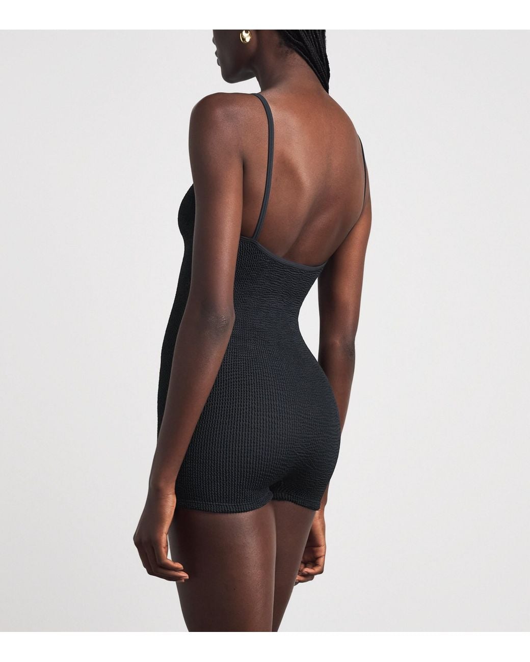 Hunza G Black Pamela Playsuit