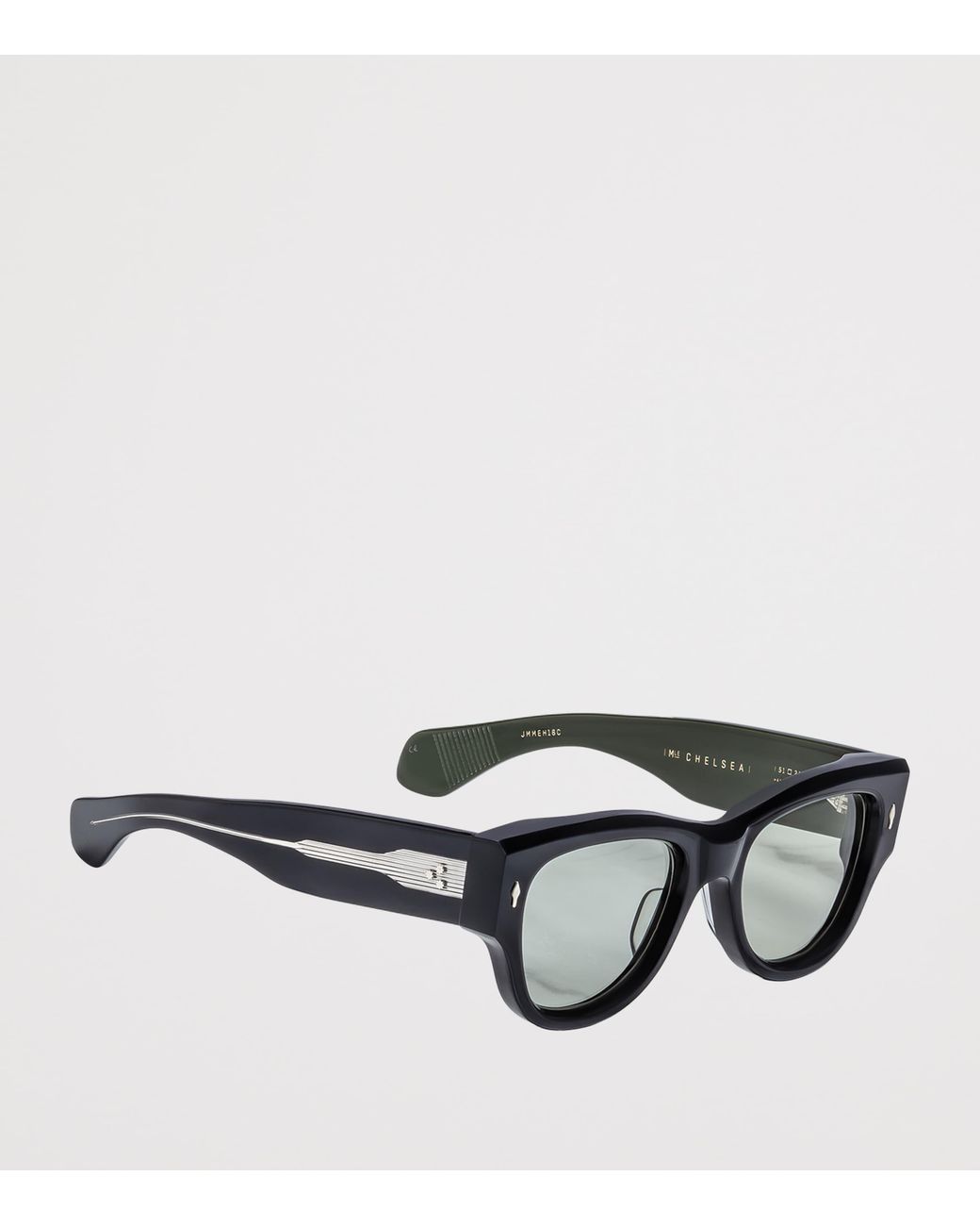 Jacques Marie Mage Black Acetate Chelsea Sunglasses for men