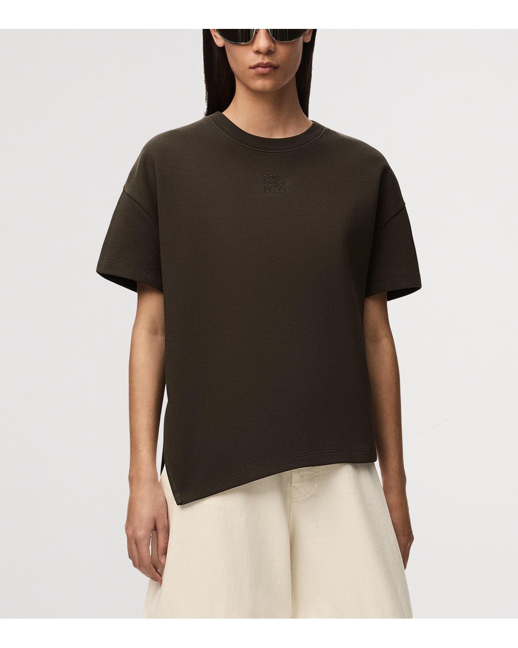 Loewe Black Asymmetric T-Shirt