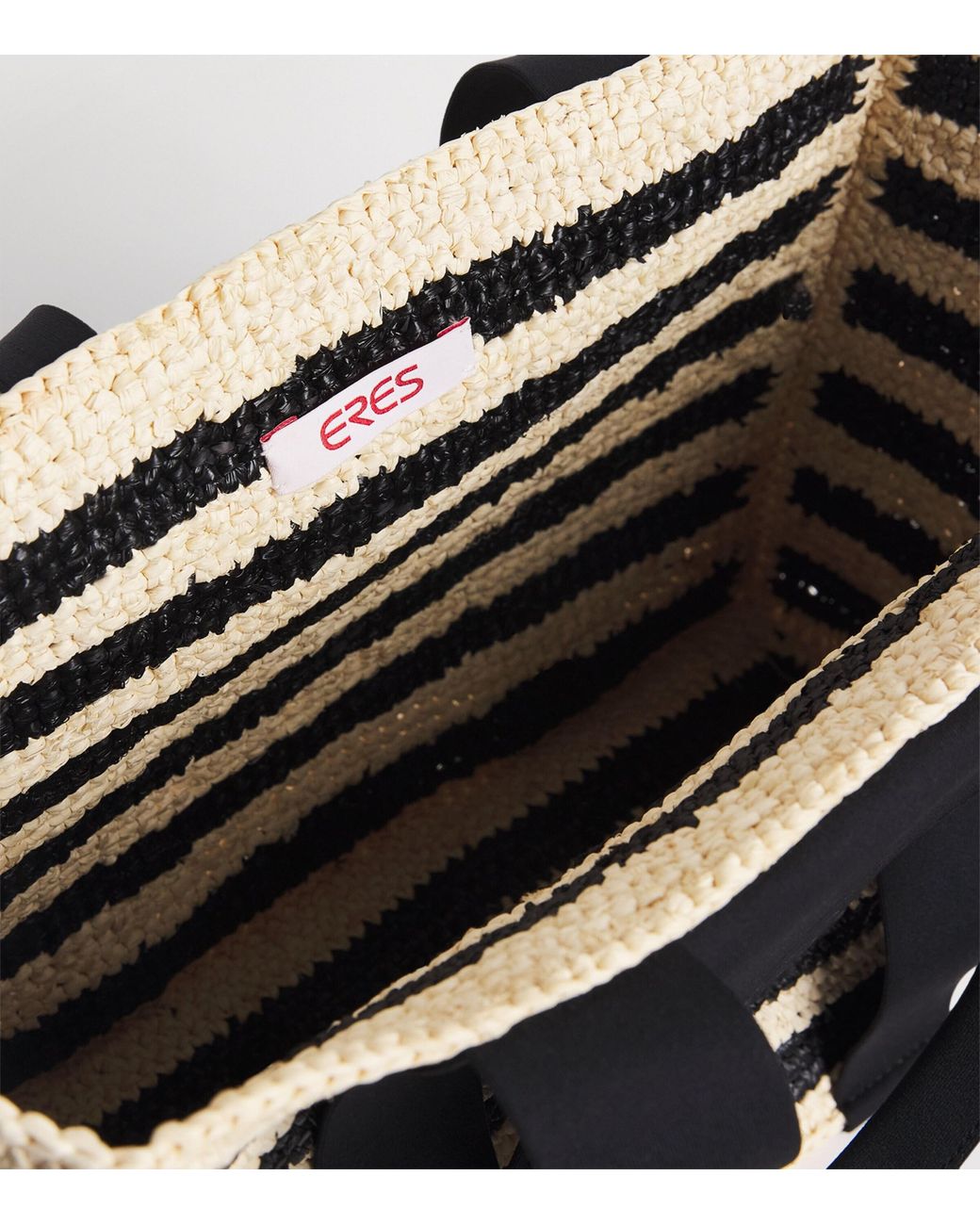 Eres Black Mini Rattan Voyager Top-Handle Bag