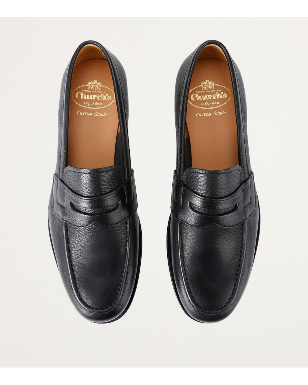 Church's Black Leather Heswall Loafers for men