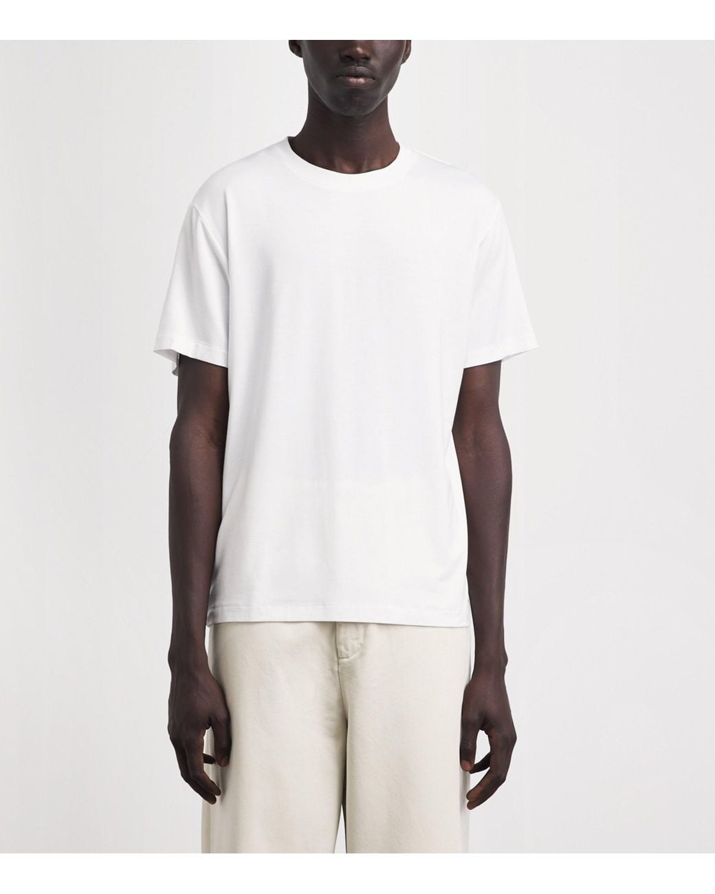 CHE White Stretch-Modal T-Shirt for men