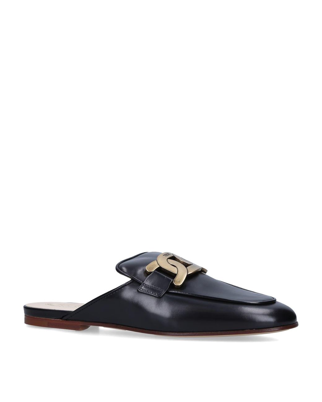 Tod's Blue Leather Slippers