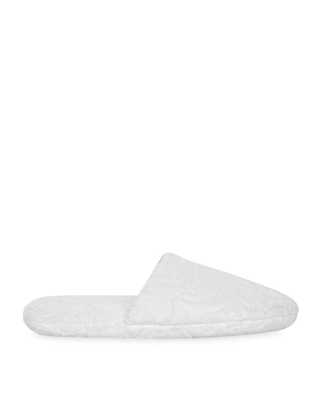 Dolce & Gabbana White Terry Cotton Dg Slippers for men
