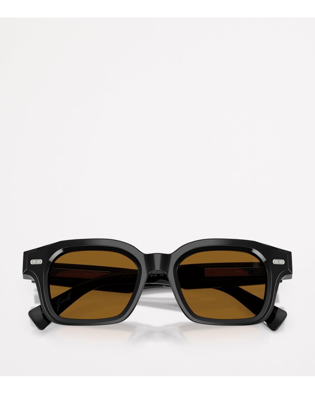 Brunello Cucinelli Brown Acetate Square Jared Sunglasses for men