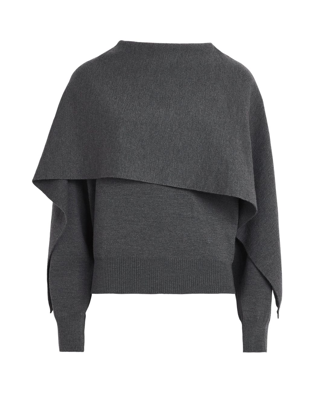 Rohe Gray Wool Cape Sweater