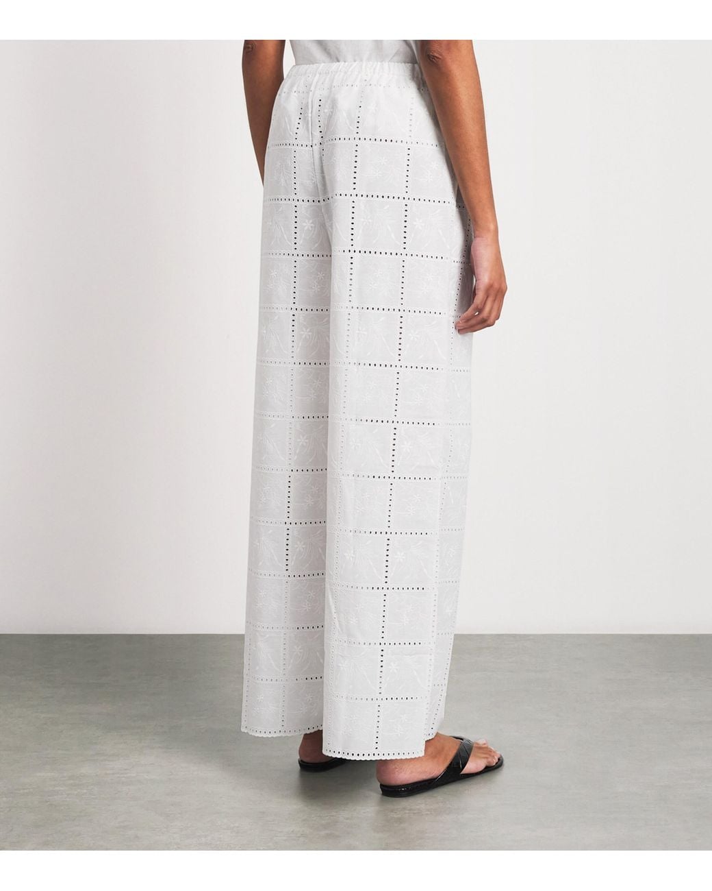 Faithfull The Brand White Broderie Anglaise Mora Trousers