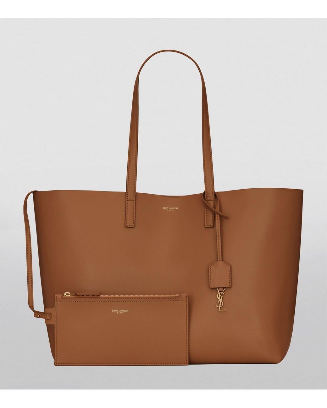 Saint Laurent Brown East/West Shopper Bag