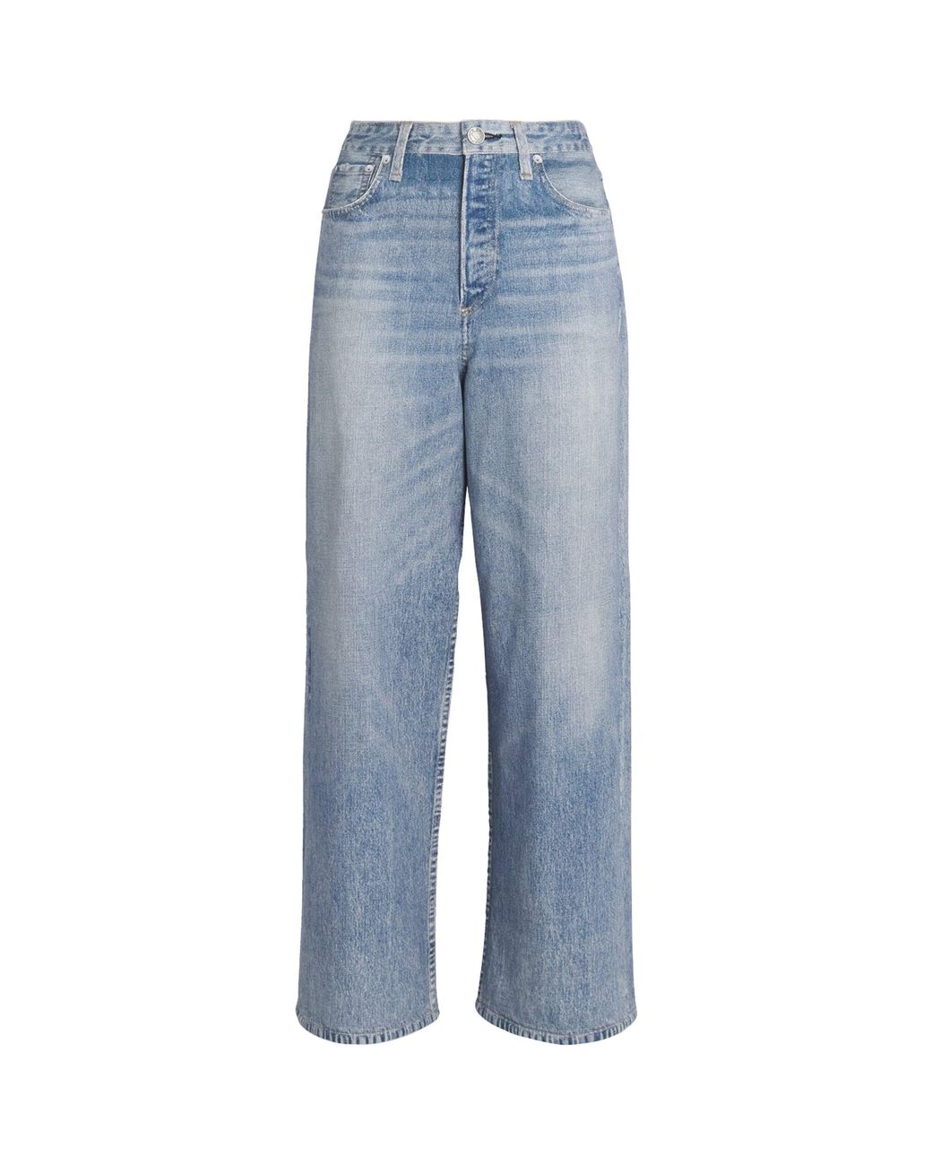 Rag & Bone Blue Miramar Andi Wide-Leg Jeans