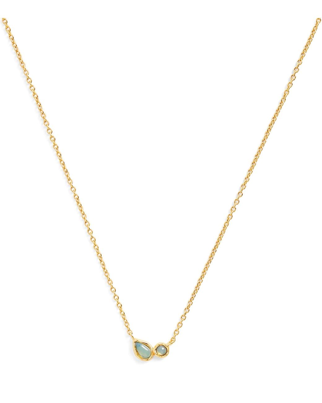 Astrid & Miyu Metallic Opal Cluster Charm Necklace
