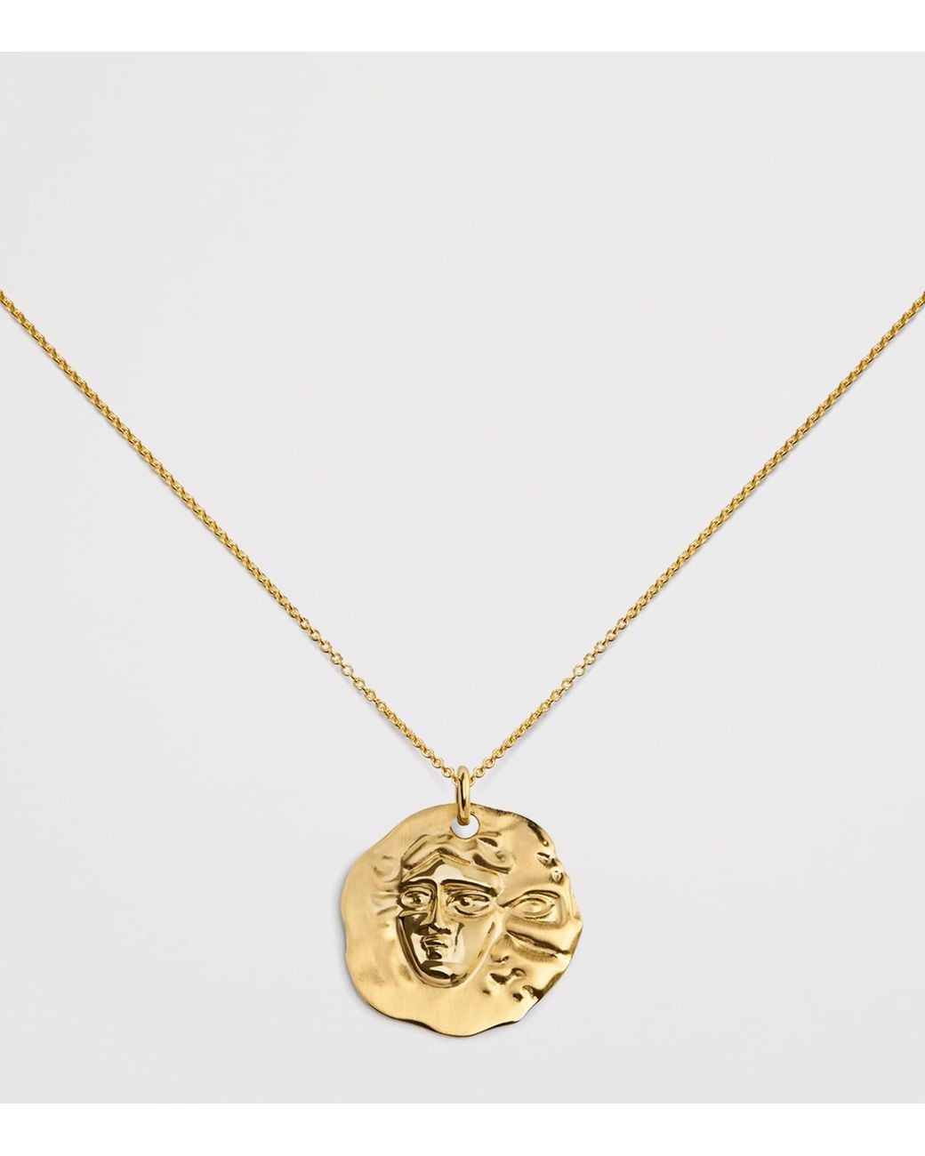 Monica Vinader Metallic Vermeil Zodiac Gemini Necklace