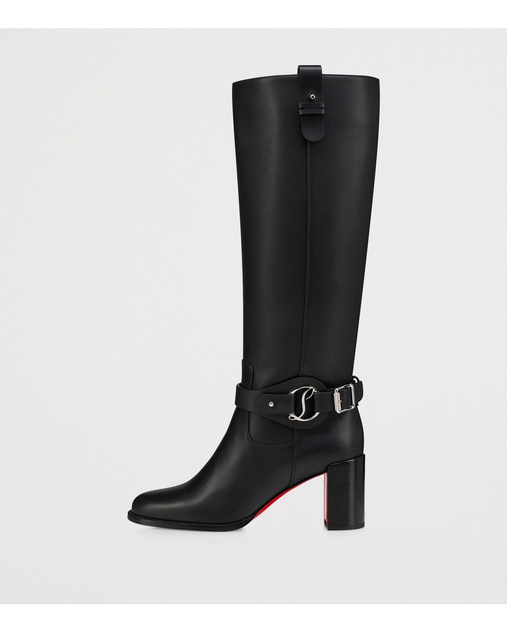 Christian Louboutin Dianouchette Botta Knee-High Boots 70 in Black | Lyst