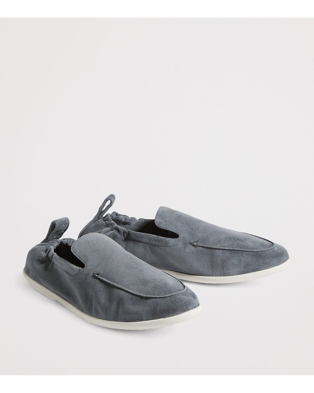 Bottega Veneta Blue Suede Dawson Loafers