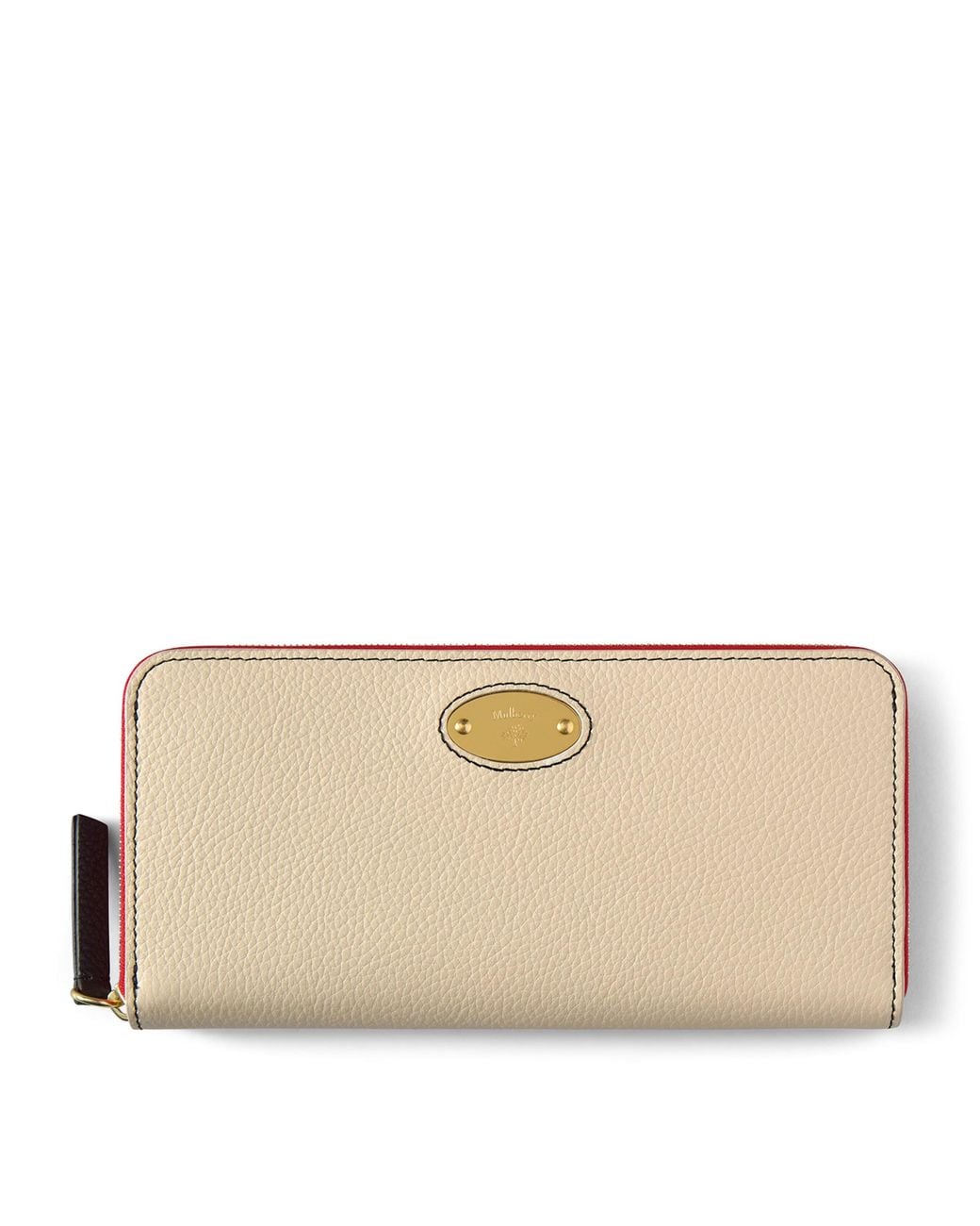 Mulberry Natural Leather Plaque Purse
