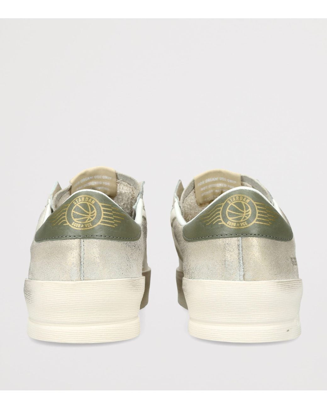 Golden Goose Deluxe Brand White Suede Stardan Sneakers