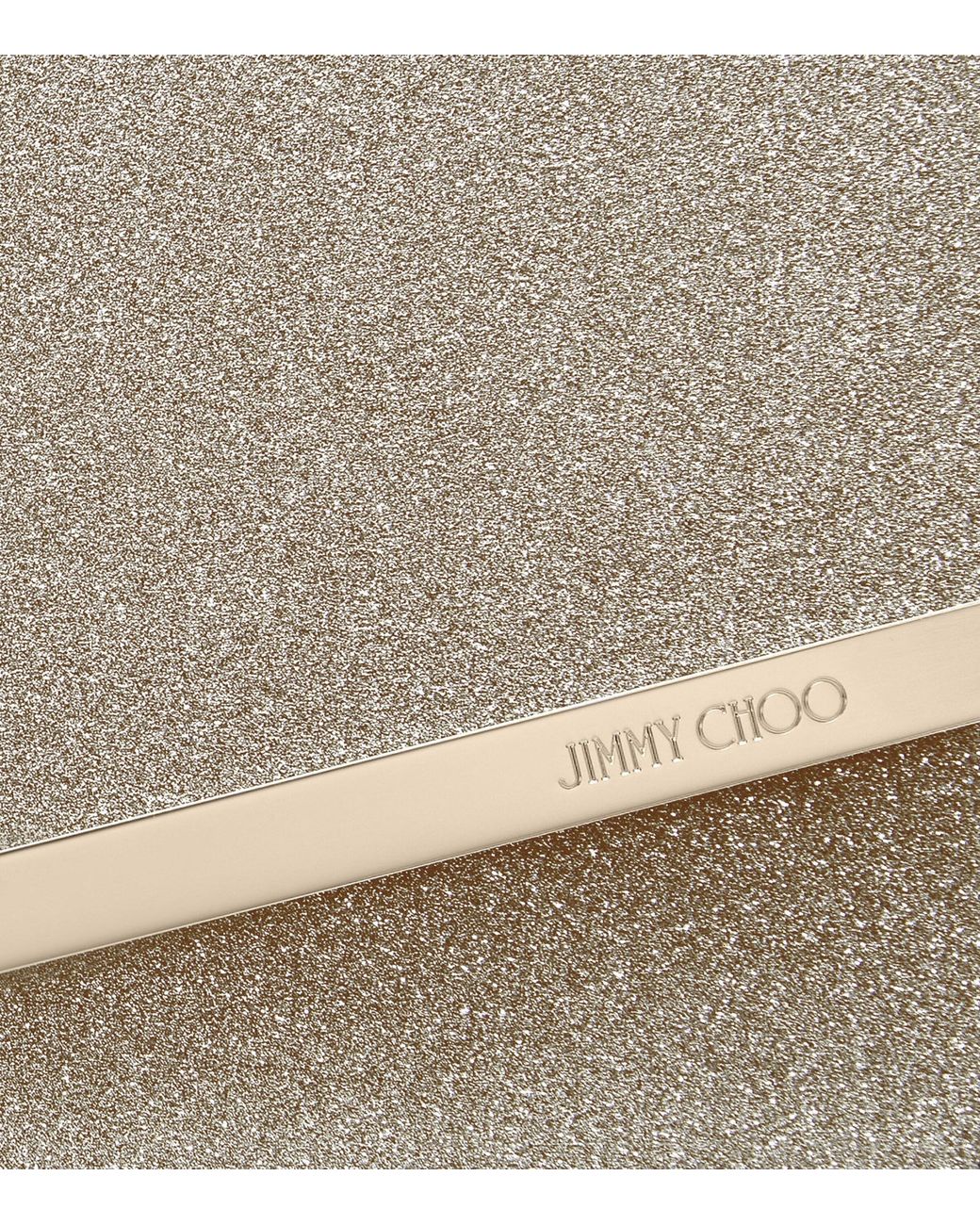 Jimmy Choo Natural Glitter Emmie Clutch Bag