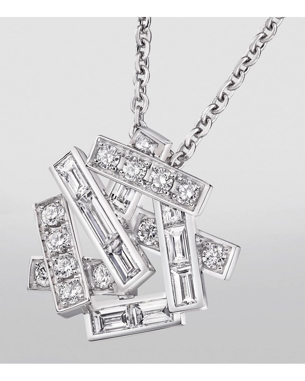 Graff Metallic And Diamond Threads Pendant Necklace