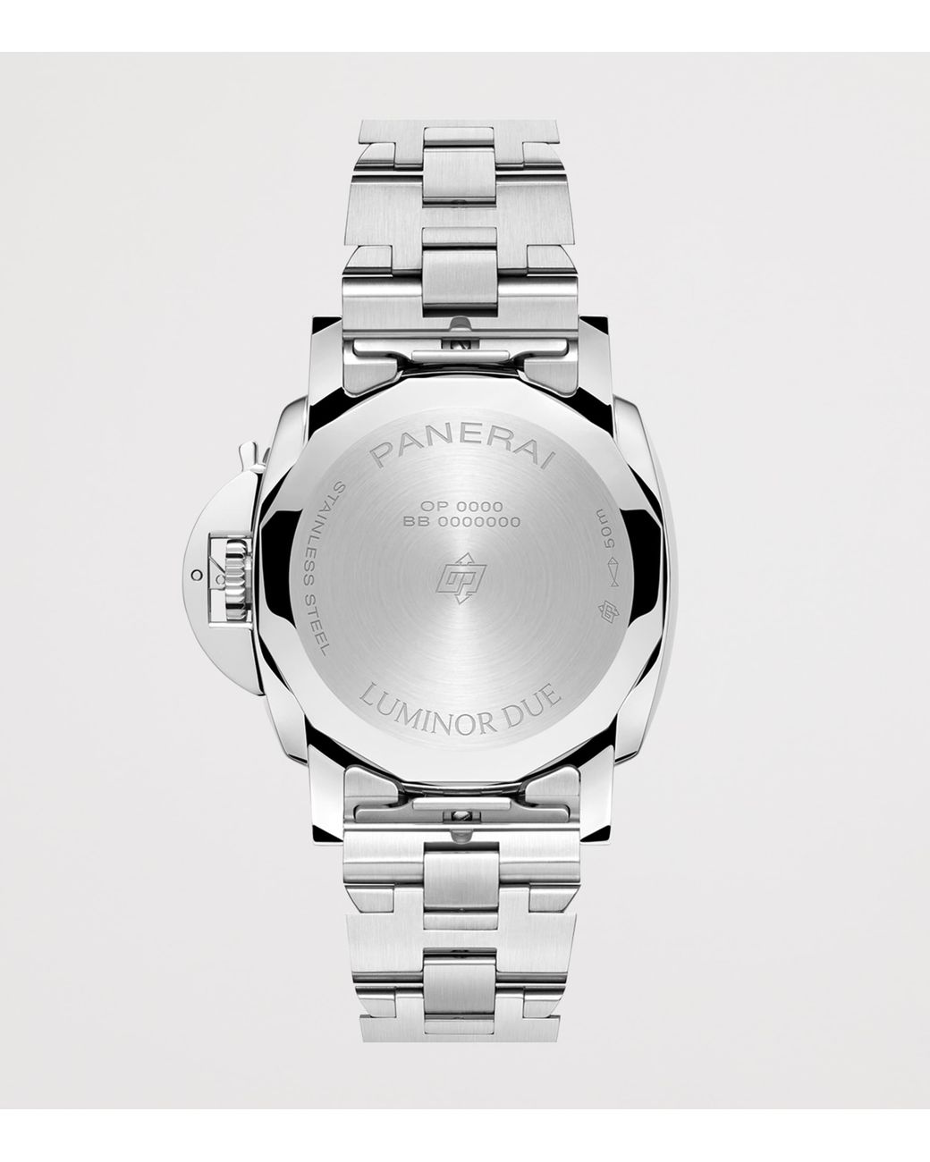 Panerai Metallic Stainless Steel Luminor Due Watch for men