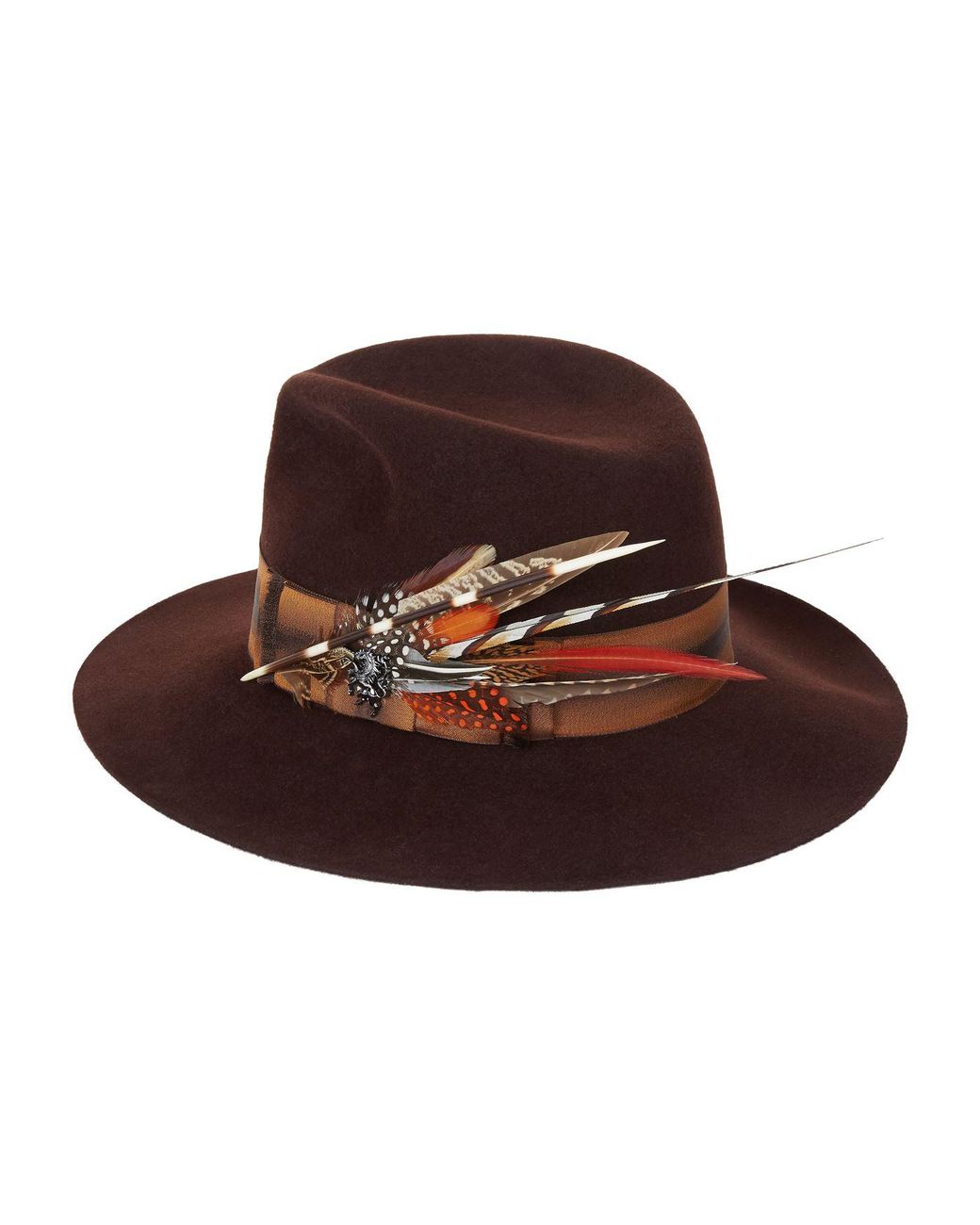 Philip Treacy Felt Feather Trilby Hat 
